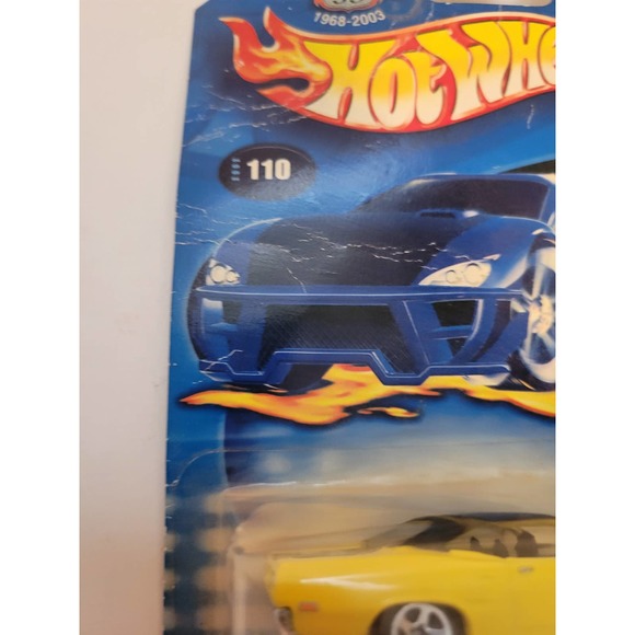 NIB 2002 Hot Wheels Metal Collection #110 Yellow 1970 Plymouth Roadrunner - Picture 7 of 8